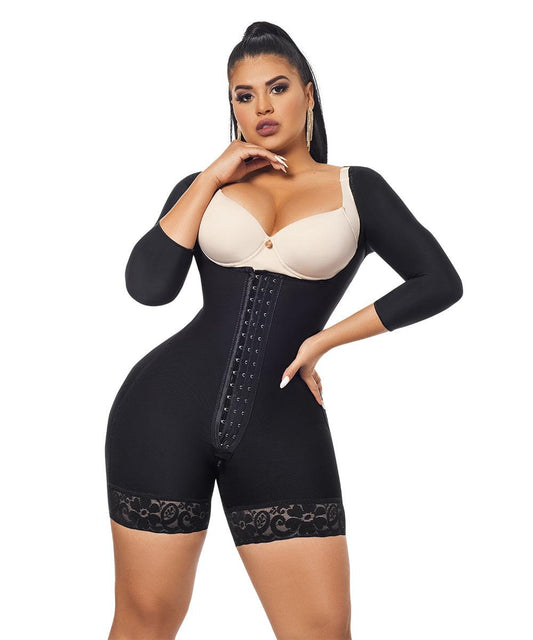 Colombian Mid-leg Girdle with long sleeves
