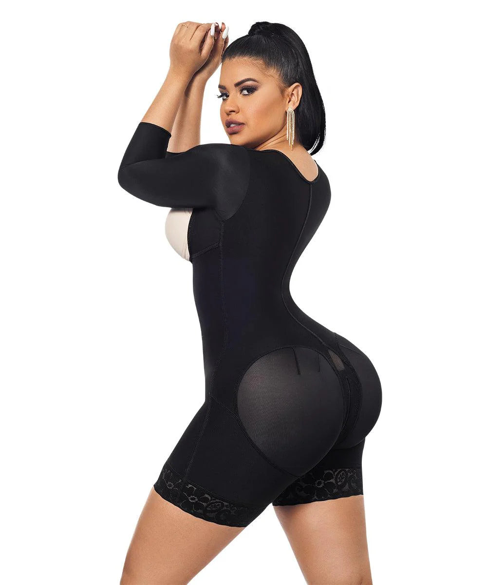 Colombian Mid-leg Girdle with long sleeves